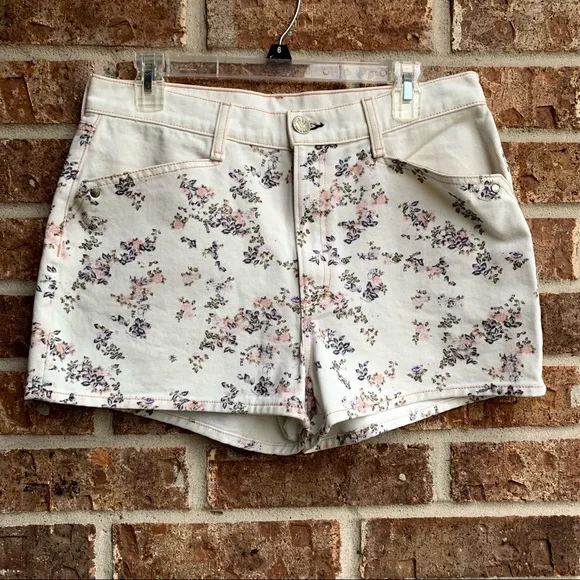 Rag & Bone Ellie Floral Denim Shorts - Picture 2 of 8